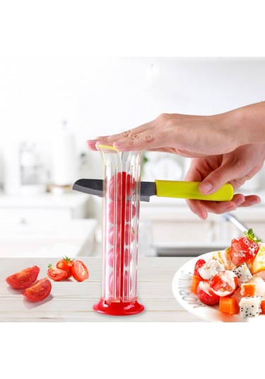 Suntek Küçük Domates Dilimleme Çok Fonksiyonlu Meyve Kesici Çok Renkli Diğer