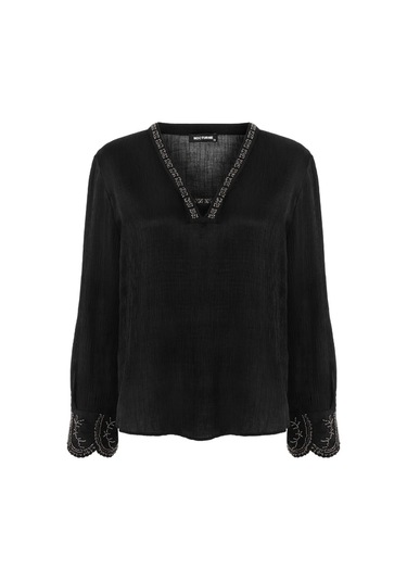 N24yn6092 Nocturne Bluz Siyah