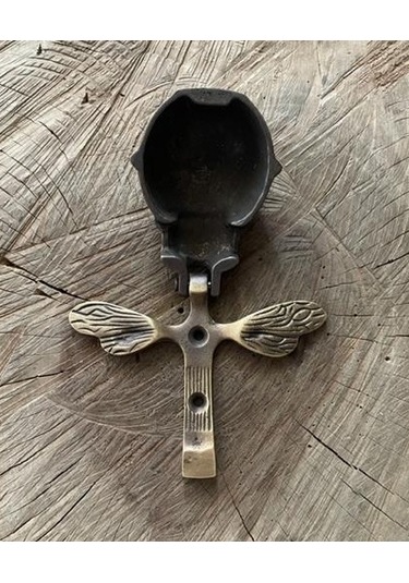 Küçük Arı Taktak Antik Sarı Pirinç Kapı Tak Tak Kapı Tokmagı