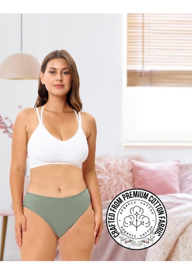 Alya Underwear Kadın Bato Tanga Pamuklu Külot, Büyük Beden String, 5'li Paket- 2 Siyah, 1 Beyaz, 2 Ten P14