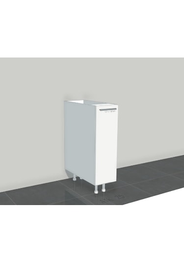 15 Cm Tek Kapak Mutfak Alt Dolabı