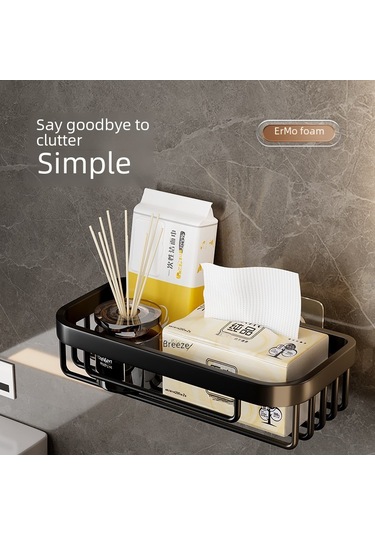 Skycity Banyo Tuvalet Kağıdı Rafı - Delme Yok Kurulum - Kompakt Tasarım - Dayanıklı Oksijenli Yüzey - Çok Amaçlı Depolama Diğer