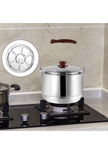 Suntek Magideal Yemek Pişirmek Için Vapur Tenceresi 22cm-combo-kapak