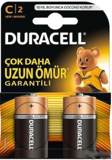 Duracell Lr14 Alkalin Orta Boy C Pil 2'li