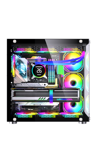 Robin 2 Uzaktan Kumandalı Rgb 7 Fanlı Gaming Akvaryum Siyah Kasa