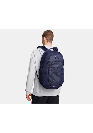 Under Armour Ua Hustle Pro 6.0 Backpack Sırt Çantası-uzunluk: 32 Cm, Genişlik: 16 Cm, Yükseklik: 51 Cm 1384671-410 Mavi Mavi
