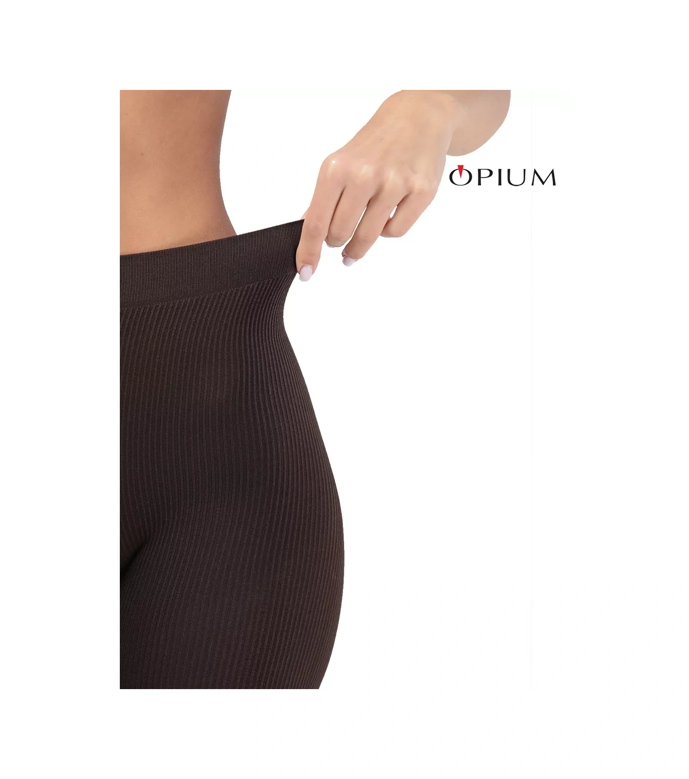 Opıum Kıvrımlı Desenli Sıcak Taytlar 191455720 Kahverengi