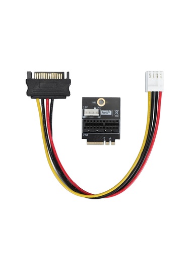 Yuntech01 M.2 Ngff Anahtar A/a+e/e'den Pcı-e 1x'e Dönüştürücü Adaptörü - 5v/12v Güç Kaynağı, Pcıe Kart Desteği, Çoklu İşletim Sistemi Desteği