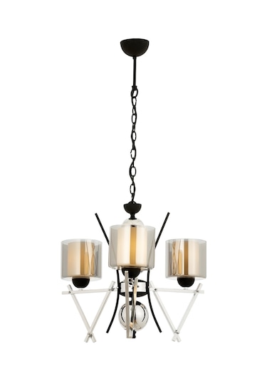 Avonnı Av-60289-3K Krom Kaplama Modern Avize E14 Metal Cam 50Cm