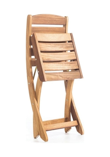 Rehome Mirage İroko Kolsuz Sandalye Kahverengi