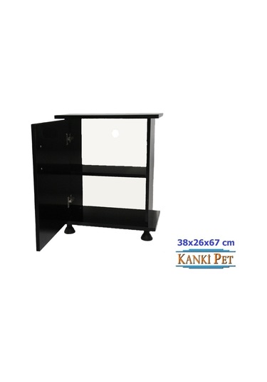 Kanki Pet 38 CM Akvaryum Mdf Sehpası Siyah 38 x 26 x 67 CM