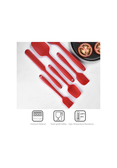 Yaozixa 6'lı Silikon Mutfak Aletleri Seti - Yapışmaz, Isıya Dayanıklı Ve Asılı Tutma Delikli Diğer