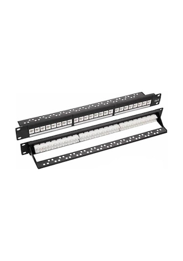24 Port Cat6 Utp Patch Panel Dolu
