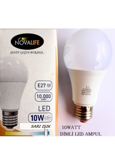 Led Ampul 10watt Ayarlanabilir Dimli Sarı Led Ampul Gün Işığı E27 Led Ampul 10 Watt