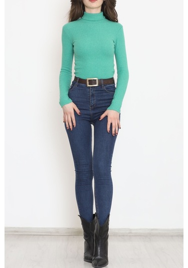 Mokashopin - Balıkçı Yaka Body Yeşil - 8338.1567. 001