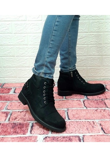 Voyager 4327 Bağacaklı Fermuarlı Aksesuarlı Hakiki Deri Erkek Bot