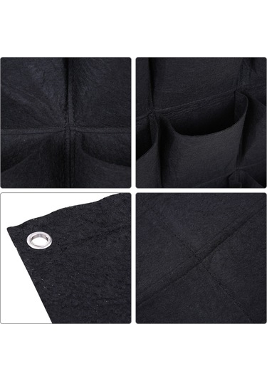 Yifomall Dikey Bahçe Çantası - 18 Cepli Solmayan Duvara Monte Bitki Yetiştirme Torbası