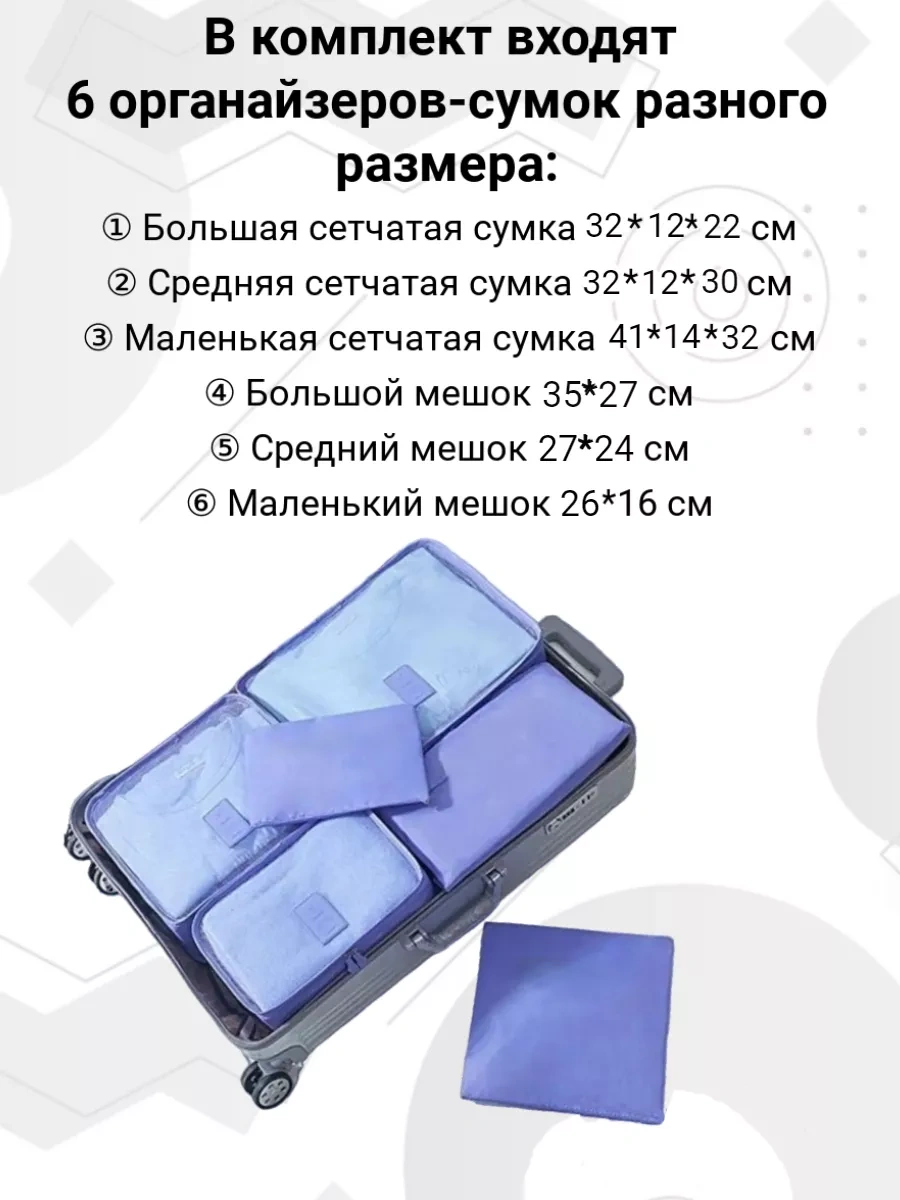 Travelsky Bavul İçin Seyahat Düzenleyici 10199019 Mavi