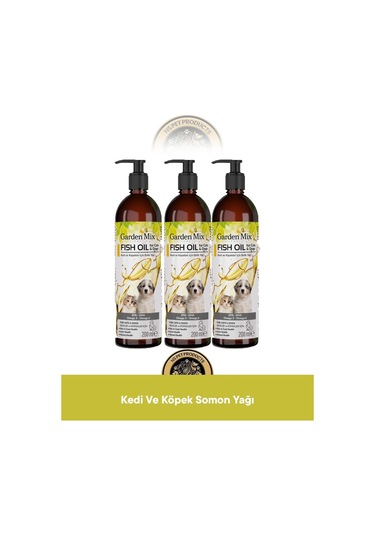 Garden Mix Kedi Ve Köpek Somon Yağı 3x200 Ml