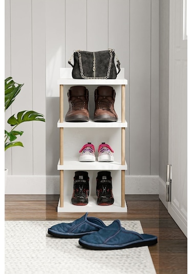 İntergo Çok Amaçlı 4 Raflı Ayakkabılık Banyo Mutfak Düzenleyici Organizer Beyaz İntergo Çok Amaçlı 4 Raflı Ayakkabılık Banyo Mutfak Düzenleyici Organizer Beyaz