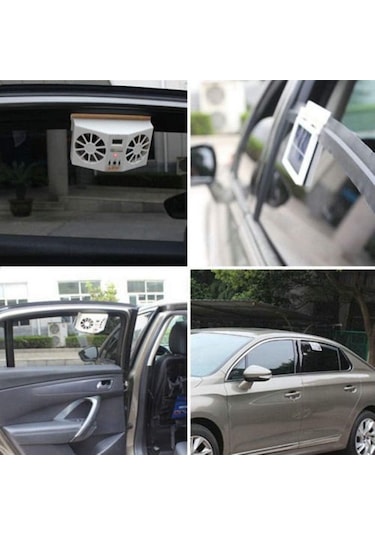 Solar Enerji İle Şarj Edilebilen Araba Fanı