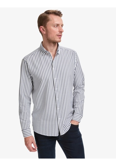 Pierre Cardin Erkek Lacivert Gömlek Desenli 50320859-vr033