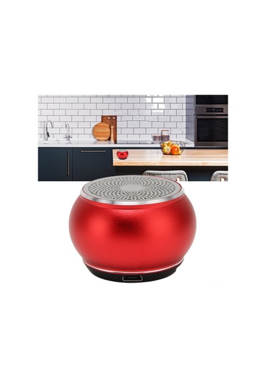 Ximistore9 Alüminyum Mini Bluetooth Hoparlör - Ip67 Su Geçirmez, 5.0 Teknoloji, El İle Arama, 30 Ft Menzil, 2-3 Saat Çalışma Süresi - Kırmızı