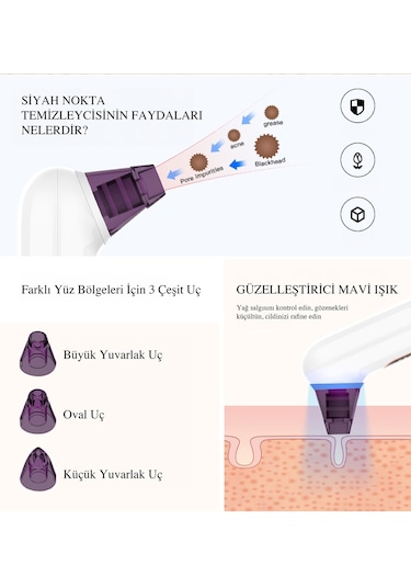 X-Level X-Shinyachne Mavi Işıklı Siyah Nokta Temizleme Cihazı