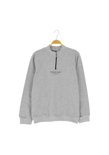 Erkek Çocuk Sweatshirt Feurmarlı Gri