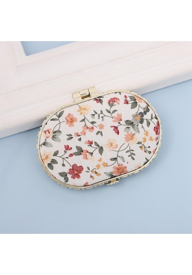 Homyl Çanta Için Seyahat Makyaj Aynası Katlanır Ayna Cep Oval Oval