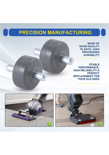 Leasetake Shark Elektrikli Süpürge Nv350 Nv352 Nv355 Nv356e Nv500 Nv501 Ve Daha Fazlası İçin 2 Zemin Fırçası Tekerleği