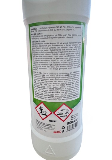 Ultra Kıvamlı Çamaşır Suyu 1000 Ml-derinlemesine Temizlik