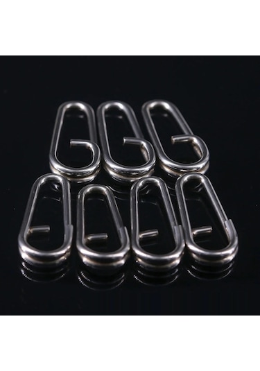 MSO Olta Balıkçılık Paslanmaz Çelik Oval Split Ring Klips