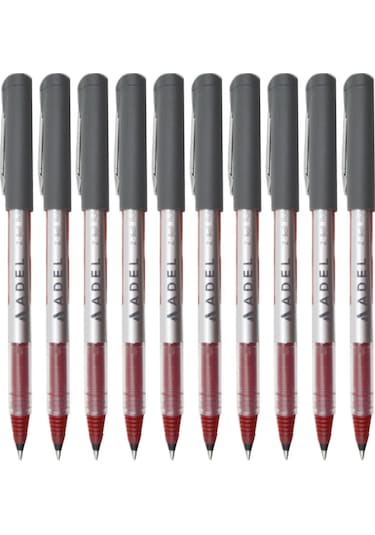 Adel Z-ball Roller Kalem 0.7 Mm Kırmızı 10 Adet