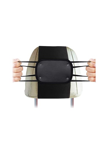 Springsun Araç Arka Koltuk Silikon Tutucu: Tablet Ve Telefon İçin Sabitleyici, Seyahat Eğlencesi İçin El Serbestleştirici Siyah