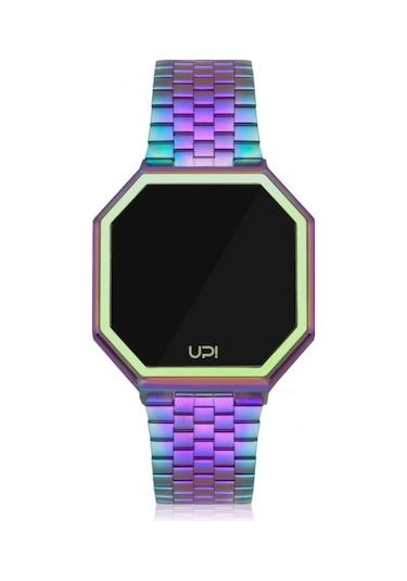 Up! Watch Edge Colorful And Colorful Strap Kadın Kol Saati