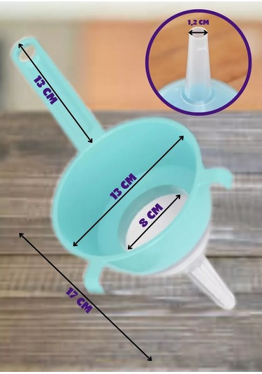 Al' Ternatıva Çıkarılabilir Hunili Süzgeç, Çap 130 Mm 238509612 Açık Mavi