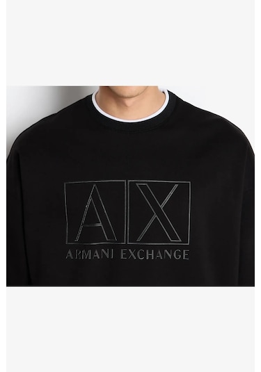 Erkek Bisiklet Yaka Sweatshirt-siyah Siyah