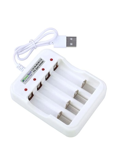 Greentech Pil Şarj Cihazı (Dört Yuvalı) - 1.2V Ni-Mh / Ni-Cd AA / AAA / GT-BC04