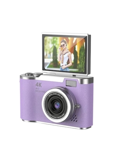 Lk007 Fotoğraf Makinesi Mor Çocuk Kamera