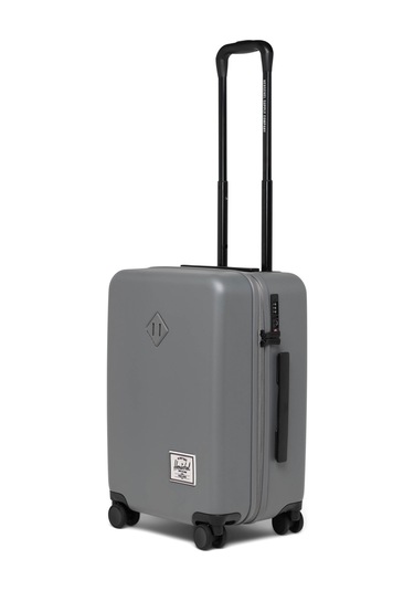 Herschel Heritage Hardshell Darbeye Dayanıklı Tekerlekli Kabin Boy Valiz 43 L Koyu Gri