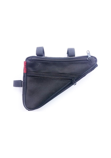 Procycle Üçgen Kadro Bisiklet Çantası 2 Göz Siyah