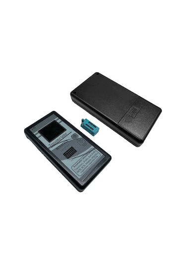 Jeemson M328 Transistör Test Cihazı, 1.8 İnç Tft Renkli Ekranlı Direnc, Endüktans, Kapasitans Ve Esr Ölçer Mavi