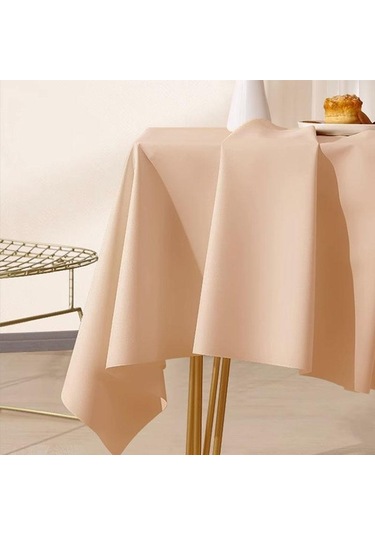 Pembe Lüks Yüksek Dereceli Kuzu Derisi Pvc Su Geçirmez Ve Yağ Geçirmez Yıkanmaz Masa Örtüsü Dikdörtgen Ev Masa Çay Masası Ve Masa Örtüsü