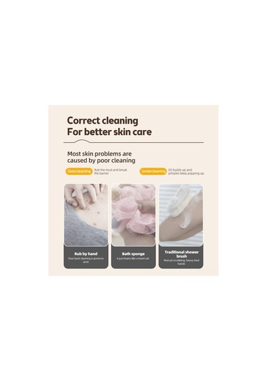 Ulzyvf Şarj Edilebilir 6 Başlıklı Vücut Fırçası - 3 Hızlı, Su Geçirmez Derin Temizlik Beyaz Beyaz