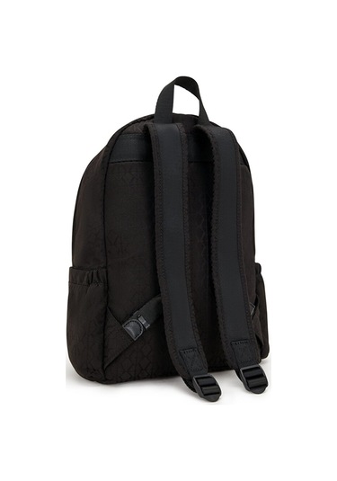 Kıplıng Delia Orta Boy Sırt Çantası Siyah Black Sıgnature Jq Siyah