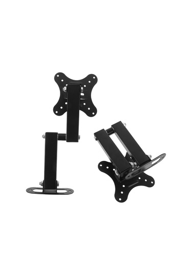 2pcs Bilgisayar Monitörü İçin Duvar Montaj Braketi Geri Çekilebilir Ekran Tutucu Standı Tam Hareket Kabiliyetine Uygun