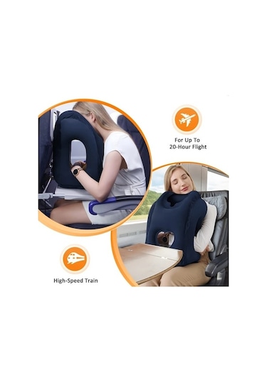 Trendooze Sunshine022 Gri Seyahat Yastığı Uçak Ofis Araç Kamp Gri