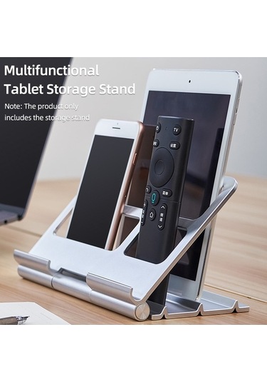 Pazly Katlanabilir Bilgisayar Standı - Masaüstü Cep Telefonu/ Tablet Standı - Gümüş/siyah - Dikey Depolama Tasarım - Optimize Edilmiş