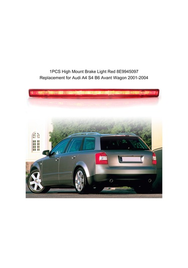 Gajeena Audi A4 B6 Avant 2001-2004 Arka Üst Fren Lambası - Oem 8e9945097 Plastiği Kırmızı Gz.m078